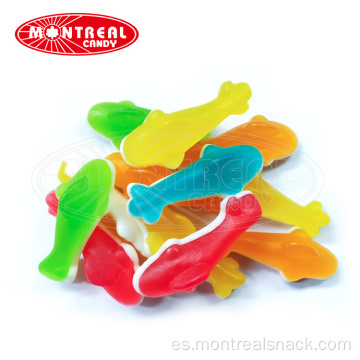 Sabores de frutas surtidos Gummi Dophin Candy Gummy